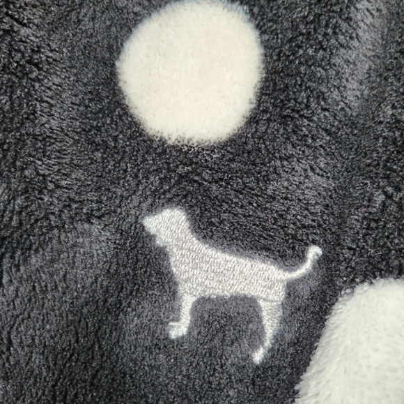 Y2K PINK Victorias Secret Plush Polka Dot Robe M/L - Picture 6 of 6